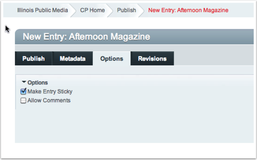WILL Home page with the highlights and sidebar items labeled
